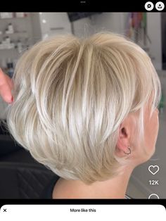 Hair Styling Ideas, Short Stacked Hair, Stacked Hair, Short Silver Hair, Haircuts For Women Over 50, Crop Hair, Stylish Short Hair, Hairstyles And Haircuts, Bob Haircut For Fine Hair