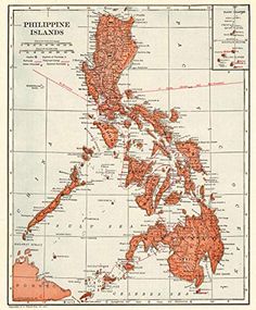 an old map of the philippines