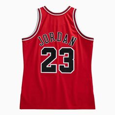 Mitchell & Ness Men's Chicago Bulls Michael Jordan NBA Authentic Jersey features twill Bulls 23 front/ Jordan 23 back, direct embroidered NBA logo, Hardwood Classic woven jock tag, & embroidered felt year/player ID patch. More Details Material: 100% polyester mesh bp body Color: Red Style: AJY4CP19016-CBUUNRD97MJO Bulls 23 Jersey, Chicago Bulls Jersey, Jordan 1 Lows, Michael Jordan Jersey, Michael Jordan Chicago Bulls, Jordan Chicago, Jordan Jersey, Embroidered Felt, Nba Logo