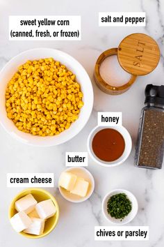 the ingredients to make this dish include corn, butter, and seasoning