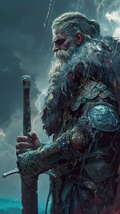 Warriors Illustration, Asoiaf Art, Viking Art, Fantasy Games, Fantasy Warrior, Medieval Fantasy, Fantasy Artwork, Character Portraits