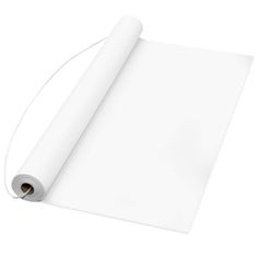 a roll of white paper sitting on top of a table