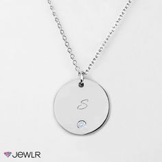 This beautiful pendant features space for 1 letter, maybe it is your name or last name or maybe your loved one's name or a special word to you. It is a simple, classic disc shape. Make it extra personal by choosing your font, your metal and an extra special accent stone. It is such a beautiful, personalized piece that looks beautiful with any outfit on any woman. If this is a gift, your daughter, wife, girlfriend, mother, sister or best friend is bound to love how personal and fashion forward it Wide Silver Ring, Silversmith Jewellery, Classic Style Outfits, Blue Stone Ring, Family Necklace, Mens Engagement, Special Words, Disc Pendant, Ring Blue