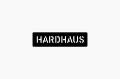 the word hardihauss is written in black and white