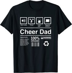 Mens Cheer Dad T-shirt | Funny Cheer Dad Shirts Cheer Dad Shirts, Dad Shirts, Cow Calf, Spin Cycle, T Shirt Funny, Dad To Be Shirts, Shirts Tops, Classic T Shirts, Inside Out