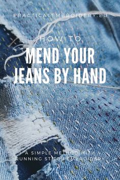 the cover of how to mend your jeans by hand