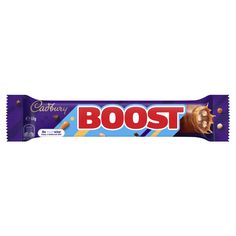 caddy's chocolate bar with the word boost on it