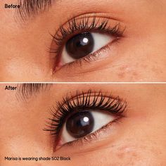 Almay Multi-Benefit Mascara™ has all the mascara benefits your lashes could want, including volume, length, and definition. Plus, the formula is infused with keratin! Available in 3 shades and a black waterproof-mascara formulation. As always, our clean mascara is hypoallergenic, fragrance free, and cruelty free. Suitable for sensitive eyes and contact-lens wearers. Gently press the wand into the base of your lashes, then sweep upward, making sure not to scrimp at the tips (darker ends equal a l Pro Makeup Tips, Clean Mascara, Best Waterproof Mascara, Benefit Mascara, Thickening Mascara, Smart Shades, Spf Makeup, Best Mascara, Eye Mascara