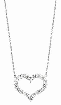 Prongs Style Code# N5096P.50_NK Chain: 18 inches Setting: Prongs Dimensions: 1/2 inch in height, 5/8 inch in width Diamond 1: Diamond Shape 1: Round Qty of Diamond 1: 20 Setting 1: Prongs Total Dia Weight: 0.5 Clarity: SI2 Color: G-H Gold Karat: 14K Color 2: Rose Approxe WT Grams: 3.4 Diamond Heart Necklace, Diamond Jewelry Store, Gold G, Heart Necklace Diamond, Diamond Free, Rose Gold Chain, Best Diamond, Diamond Shape, Diamond Heart