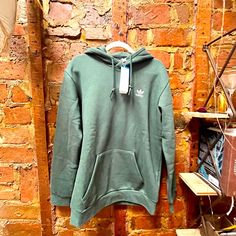 Green Adidas Hoodie. Sz Medium. Nwt Green Adidas Hoodie, Green Adidas, Adidas Hoodie, Adidas Shirt, Colorful Hoodies, Adidas Men, Mens Shirts, Man Shop, Sweatshirts Hoodie