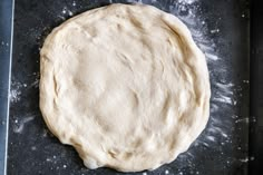 the dough is ready to go into the oven