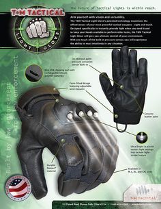 an image of a leather glove with instructions