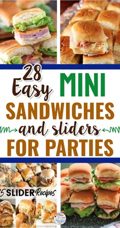 the 25 easy mini sandwiches and sliders for parties