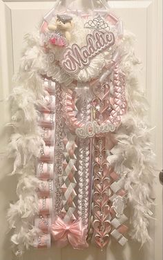 hoco mum
senior mum
senior homecoming mum
homecoming mum
mega mum 
white and silver homecoming mum
pink homecoming mum Homecoming Jeans Ideas, Senior Crown Ideas, Senior Year Things, Senior Homecoming