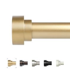 an image of a gold colored curtain rod