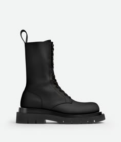 Bottega Veneta Boots, Lug Boots, Boots Store, Leather Lace Up Boots, Leather Denim, Black Shop, Wallet Accessories, Shopper Bag, Lace Up Boots