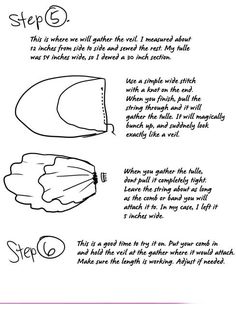 the instructions for how to make an origami shell