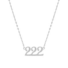 Angel Number 222 Necklace 222 Silver Necklace, Spiritual Meaning Of 222, 222 Necklace, Angel Number 222, Sliver Necklace, Balance And Harmony, Divine Connections, Angel Necklace, Beacon Of Light