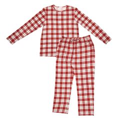 Adult PJ Set - Flannel Plaid Holiday Red Lounge Wear Sets, Baby Blankie, Fall Winter Essentials, Toddler Style, Diaper Bag Accessories, Relaxed Pants, Relax Pants, Nursery Accessories, Fall Plaid