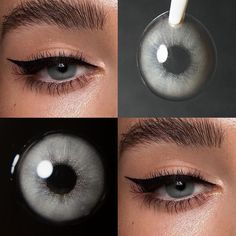 Silver Contact Lenses, Grey Eye Contacts, Gray Lenses Eye Color, Dark Grey Contact Lenses, Eye Color Chart