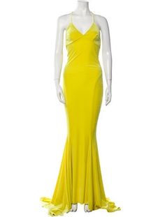 Norma Kamali Evening GownYellowSleeveless with V-NeckFit:Dresses by Norma Kamali typically fit true to size. Norma Kamali 2023, Norma Kamali Gold Dress, Norma Kamali Ruched Drop Shoulder, Norma Kamali Swimwear, Norma Kamali Dress, Norma Kamali, Long Dress, Dress Outfits, V Neck