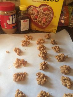 the cereals are ready to go into the freezer