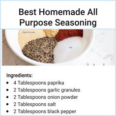 the best homemade all purpose seasoning recipe