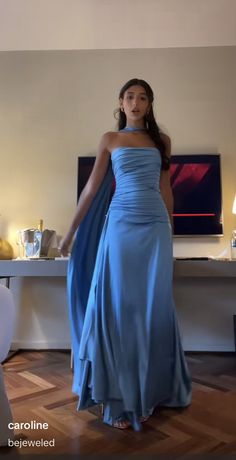 Pisces Dress, Graduation Ball, Prom Dress Blue, Blue Evening Dress, Quince Dress, Blue Evening Dresses