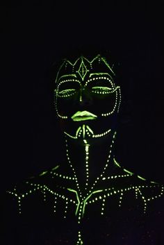 Blacklight Face Paint, Neon Body Art, Neon Body Painting