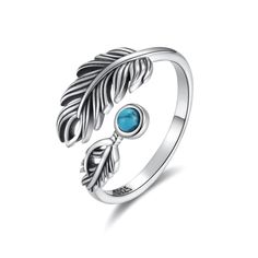 PRICES MAY VARY. Feather rings usually represent strength and growth, as well as hope and freedom. Birds are extremely spiritual animals. They fly freely in the clouds and are the closest to the spiritual realm. Feathers represent travel on the body or mind. And The beautiful turquoise blue color add more charm to you and make you more elegant! High Quanity Material: Made of 925 sterling silver. lead-free, nickel-free, cadmium-free, hypoallergenic. The ring will not turn the finger green or itch Feather Rings, Spiritual Animals, Spiritual Realm, Turquoise Blue Color, Feather Ring, Adjustable Jewelry, Gifts For Your Mom, Thumb Rings, Silver Turquoise