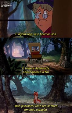 the fox and the hound movie scene with english subtitles in spanish, french or italian