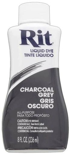 a bottle of charcoal grey hair dye