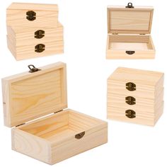 PRICES MAY VARY. 【Natural Wood Box】 Package include 8 gift storage boxes which made of natural wood. Size approx: 6 x 3.8 x 2 inches. 【Decorated Wooden Box】Unfinished wood jewelry box is a blank canvas for creativity. You could design the wooden box to be unique and beautiful by paint, stain, decorating or other means. 【Wood Box Lock】The wooden box has a lock to prevent it from opening. Can keep the things you put in the wooden box from falling out. 【Multi-purpose Wooden Box】Wooden storage box i Unfinished Wood Boxes, Wooden Box Diy, Jewelry Box With Lock, Wooden Box Designs, Living Space Decor, Wood Storage Box, Jewelry Storage Box, Wooden Keepsake Box, Wooden Storage Boxes