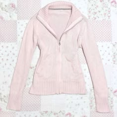 Fashion Y2K pink vintage zipper knitwear Autumn Winter women long-sleeved slim-fit knitwear Harajuku Coquette Jacket, Find My Clothing Style, Y2k Autumn, Harajuku Street, Coquette Fashion, Slim Sweater, Ballet Core, Fashion Y2k, Pink Coat