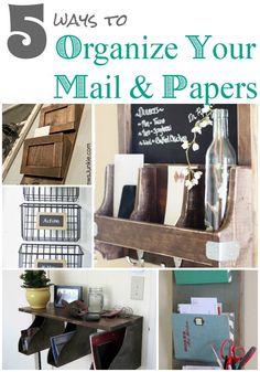 an image of mail and papers displayed on a cell phone with the caption'i've definitely decided that sorting my mail is one of the keys to keeping myself organized, it '