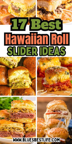 A collection of slider recipes. Hawaiian Roll Sandwiches, Italian Sliders, Sliders Recipes Hawaiian Rolls, Hawaiian Sliders, Copycat Food, Charleston Trip, Breakfast Sliders