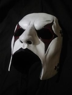 Slipkton guitar player James Root mask from album Gray Chapter. Made of plastic, hard. Does not change shape. There are two elastic straps for comfortable wearing. Painted with acrylics.Good for people with latex allergies Adjustable Full Face Mask For Cosplay, Adjustable Full Face Mask For Masquerade, Adjustable White Mask, White Adjustable Masks And Prosthetics For Masquerade, Adjustable White Masks And Prosthetics For Masquerade, Adjustable White Masks And Prosthetics, Jim James, Jim Root, Mask Ideas