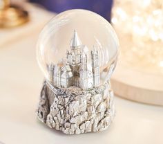 a snow globe sitting on top of a table