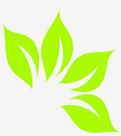 a green leaf logo on a white background