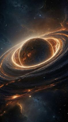 an artist's impression of two spirals in space