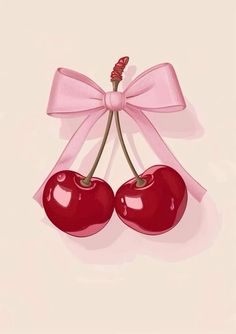 Cherry Wallpaper Aesthetic Iphone, Sweet Image, Bow Wallpaper, Wallpaper Doodle, Iphone Wallpaper Photos, Cute Patterns Wallpaper, Red Wallpaper, Aesthetic Iphone Wallpaper, Pink Wallpaper