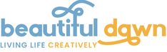 the logo for beautiful down living life creatively