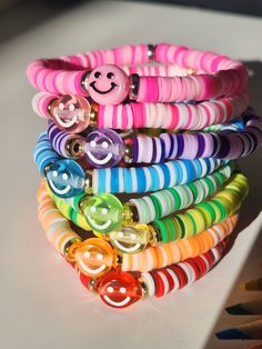 These fun colorful bracelets are perfect to make u happy. They are perfect gifts.  Bright colorful bracelets. Green Fun Friendship Bracelets With Colorful Beads, Colorful Adjustable Playful Friendship Bracelets, Fun Green Friendship Bracelets With Colorful Beads, Fun Green Friendship Bracelet With Colorful Beads, Trendy Multicolor Friendship Bracelets, Trendy Multicolor Round Stretch Bracelet, Green Fun Friendship Bracelets With Letter Beads, Fun Green Friendship Bracelets With Letter Beads, Playful Adjustable Multicolor Friendship Bracelets