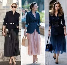 Blazer With Dress Outfit Classy, Mother's Day Outfits, Sophisticated Boho, Good Morning Dear, Gonna In Tulle, Dress Tips, Fasion Outfits, Time Traveler, Vintage Cloth