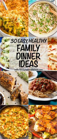 30 easy healthy family dinner ideas