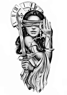 Libra Tatoos Ideas Men, Lady Justice Back Tattoo, Justice Tattoo Men, Libra Tattoo For Men, Victor Tattoo