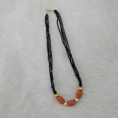 Black Beads Jewellery, Beaded Wedding Jewelry, Ruby Jewelry Necklaces, Coral Jewelry Set, Mangalsutra Design, Neck Pieces Jewelry, Gold Jewelry Outfits, Black Beads Mangalsutra Design, Gold Earrings Models