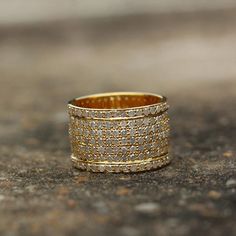 ⚫ This ring made with natural pave diamonds in solid 14k yellow gold.⚫ Loose Diamond Band Rings Fine Jewelry.⚫ Cocktail Ring,Natural Diamond Ring, Black Diamond Ring, Diamond Ring, Gemstone Ring, Everyday Jewelry.⚫ Special customize for Mother's day, Anniversary, Birthday Gift, Valentine, Christmas. ⚫ Item Details:Gross Weight:- 9.64 Grams14k Yellow Gold Weight:- 8.95 GramsDiamond Weight:- 3.43 CtRing Size:- 20 x 13 MMItem SKU:- AR-3281Gemstone color may vary due to natural and availability.This Luxury Band Jewelry For Engagement, Luxury Hammered Rings For Anniversary, Luxury Hammered Stackable Rings For Anniversary, Luxury Handmade Stackable Rings For Gifts, Luxury Historical Design Rings As Gift, Luxury Yellow Gold Stackable Solitaire Rings, Luxury Hammered Band For Anniversary, Luxury Handmade Stackable Fine Jewelry Rings, Luxury Yellow Gold Stackable Rings For Wedding