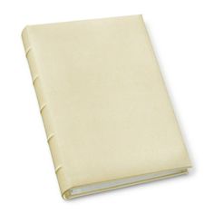 a white book with no pages on it