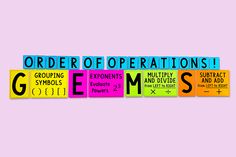 the word germs written in multicolored blocks on a pink background photo